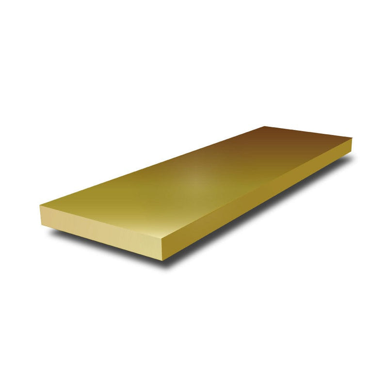 3-8 in x 1-8 in - Brass Flat Bar - Aluminum Warehouse