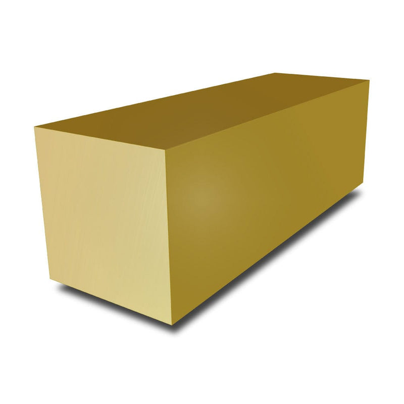 7-16 in - Brass Square Bar - Aluminum Warehouse